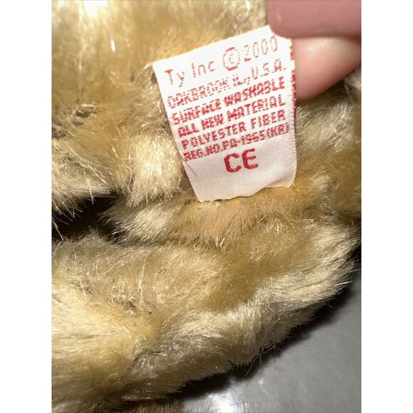 2000 VINTAGE TY Attic Treasures Casey Dog Plush Jointed terrier golden retriever - Picture 8 of 8